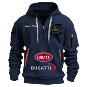 Hoodie Half Zipper Exclusive Logo Gift For Prestige Coupe Enthusiasts CAR113 - Navy