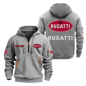 Luxury Performance Machine Hoodie Half Zipper, All Over Print Hoodie Gift For Luxury Performance Machine Enthusiasts CAR200 - Gray