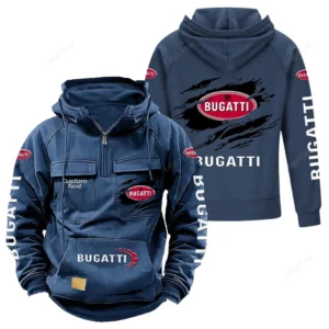 Classic GT Car Tactical Quarter Zip Hoodie, Exclusive Logo Hoodie For Car Enthusiasts CAR122 - Dark Blue