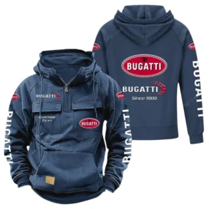 Elite Wheels Tactical Quarter Zip Hoodie, Exclusive Logo Hoodie For Car Enthusiasts CAR960 - Dark Blue