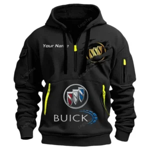 Hoodie Half Zipper Exclusive Logo Gift For Hatchback Enthusiasts CAR113 - Black
