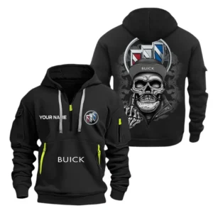 Hoodie Half Zipper Exclusive Logo Gift For Performance Sedan Car Enthusiasts CAR166 - Black