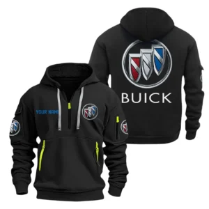 Hoodie Half Zipper Exclusive Logo Gift For Auto High-End Coupe Enthusiasts CAR200 - Black