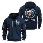 Hoodie Half Zipper Exclusive Logo Gift For Prestige Car Enthusiasts CAR200 - Navy