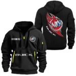 Hoodie Half Zipper Exclusive Logo Gift For Million-Dollar Car Enthusiasts CAR170 - Black