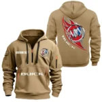 Auto Luxury Hoodie Half Zipper, All Over Print Hoodie Gift For Auto Luxury Enthusiasts CAR170 - Khaki