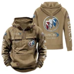 Prestige Car Tactical Quarter Zip Hoodie, Exclusive Logo Hoodie For Car Enthusiasts CAR960 - Khaki