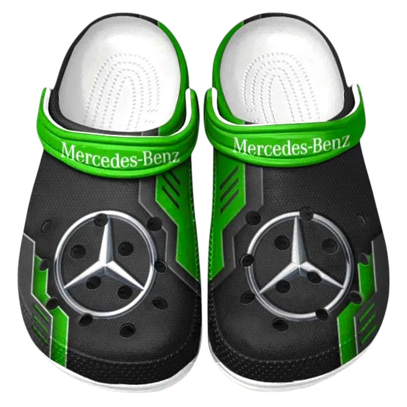 Business-Class Auto Culture Clog, Stylish All Over Print Lightweight Shoes for Auto Fans and Streetwear Style CAR185 - Green
