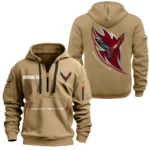 Race-Inspired Car Hoodie Half Zipper, All Over Print Hoodie Gift For Race-Inspired Car Enthusiasts CAR170 - Khaki
