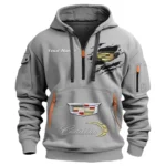 Hoodie Half Zipper Exclusive Logo Gift For Performance Sedan Enthusiasts CAR113 - Gray