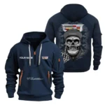 Hoodie Half Zipper Exclusive Logo Gift For Grand Touring Car Enthusiasts CAR166 - Navy