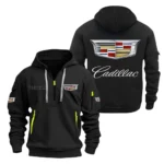 Hoodie Half Zipper Exclusive Logo Gift For Grand Touring Car Enthusiasts CAR200 - Black