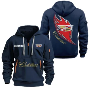 Premium Crossover Hoodie Half Zipper, All Over Print Hoodie Gift For Premium Crossover Enthusiasts CAR170 - Navy