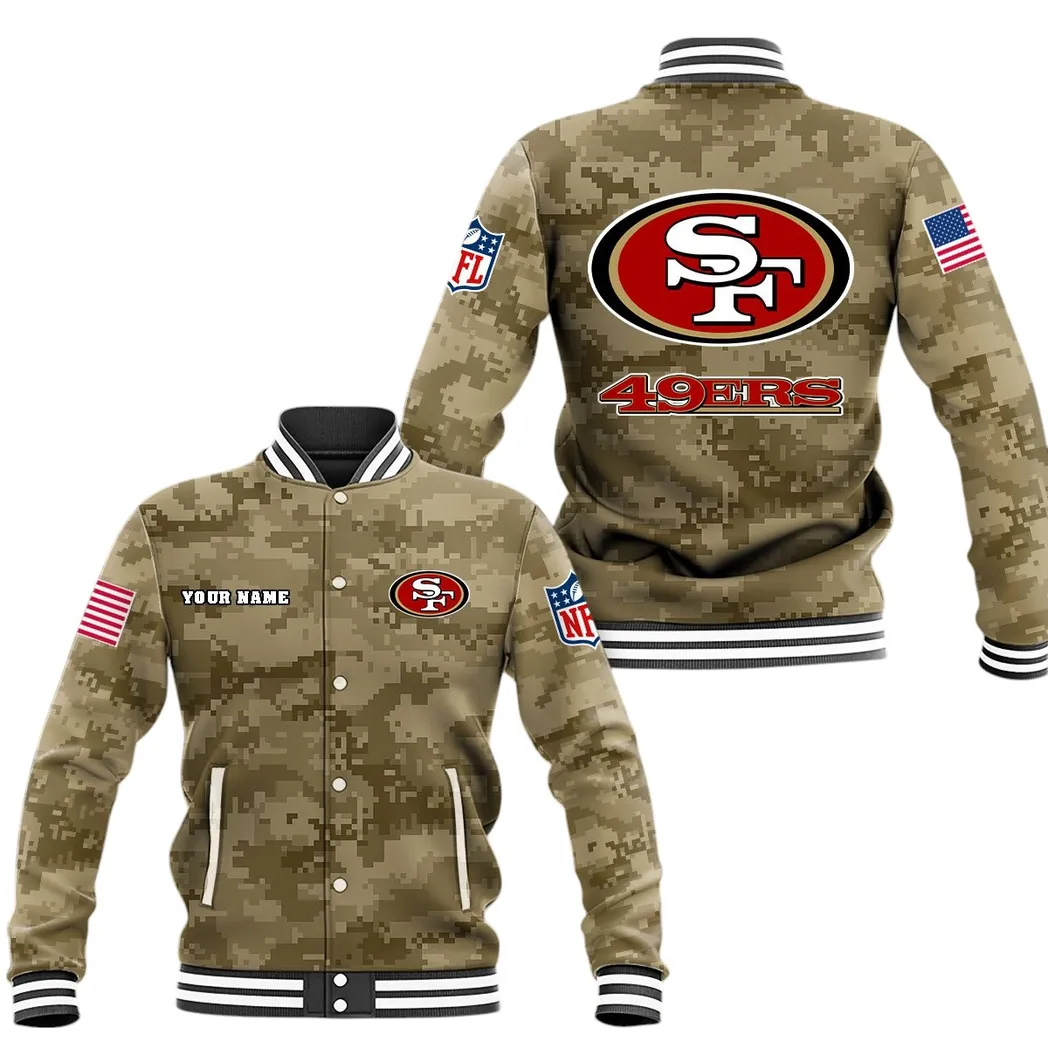 Cali Football Spirit Baseball Jacket, Everyday Baseball Fan Gear DNFL128 - Brown