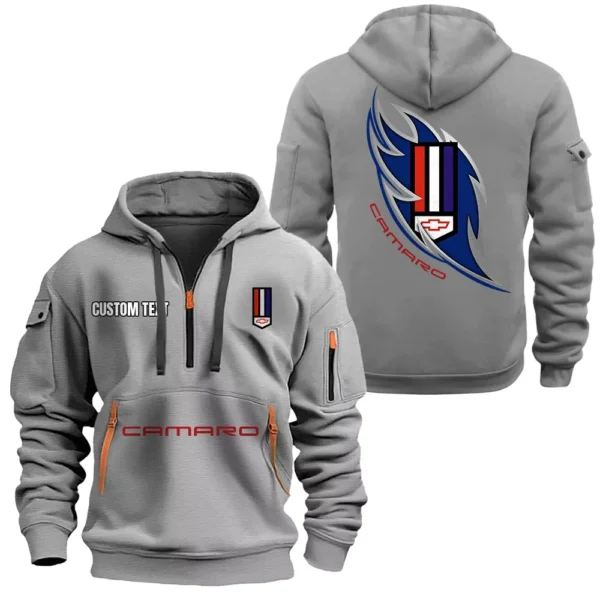 Hoodie Half Zipper Exclusive Logo Gift For Sport Coupe Enthusiasts CAR170 - Gray