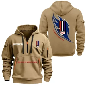 Hoodie Half Zipper Exclusive Logo Gift For Performance Ride Enthusiasts CAR170 - Khaki