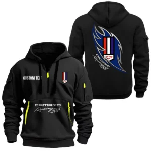 Hoodie Half Zipper Exclusive Logo Gift For Speed Machine Enthusiasts CAR170 - Black