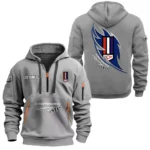 Hoodie Half Zipper Exclusive Logo Gift For Street Racer Enthusiasts CAR170 - Gray
