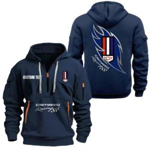 Hoodie Half Zipper Exclusive Logo Gift For Two-Door Sports Car Enthusiasts CAR170 - Navy