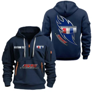 Hoodie Half Zipper Exclusive Logo Gift For High-Power Coupe Enthusiasts CAR170 - Navy