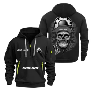 Hoodie Half Zipper Exclusive Logo Gift For Extreme Terrain Vehicle Enthusiasts CAR166 - Black