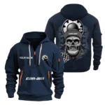 Hoodie Half Zipper Exclusive Logo Gift For Adventure Quad Enthusiasts CAR166 - Navy