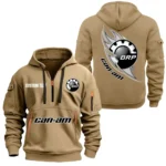 Outdoor Explorer Hoodie Half Zipper, All Over Print Hoodie Gift For Outdoor Explorer Enthusiasts CAR170 - Khaki