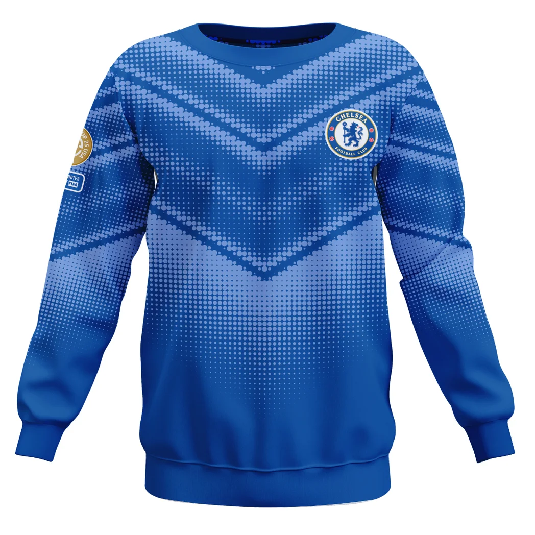 Capital Blue Support Sweatshirt, Everyday Sport Fan Sweatshirt HVN1065CH - Image 2