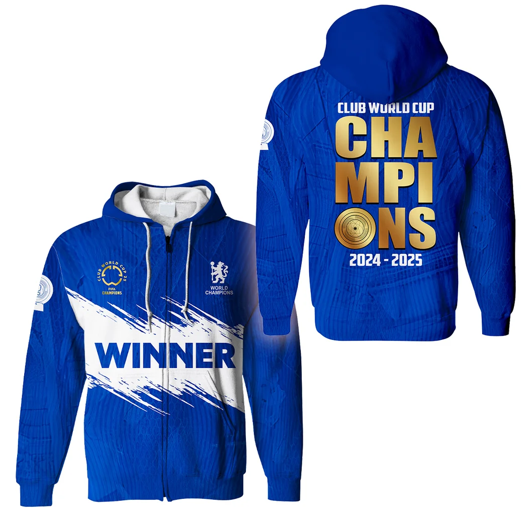 Capital Blue Support Zipper Hoodie, Warm Up Hoodie HVN112711