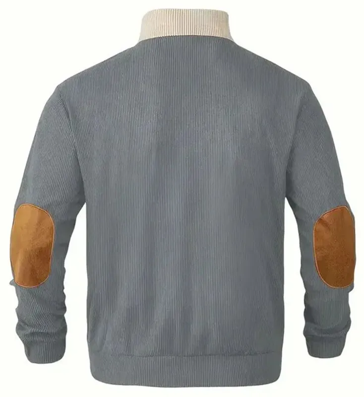 Cargo Hauler Men's Stand Up Collar Base Shirt, Exclusive Logo Hoodie For Car Lovers CAR402 - Gray - Image 2