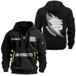 Speed Machine Hoodie Half Zipper, All Over Print Hoodie Gift For Speed Machine Enthusiasts CAR170 - Black
