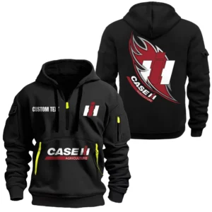 Hoodie Half Zipper Exclusive Logo Gift For Ranch Tractor Enthusiasts CAR170 - Black