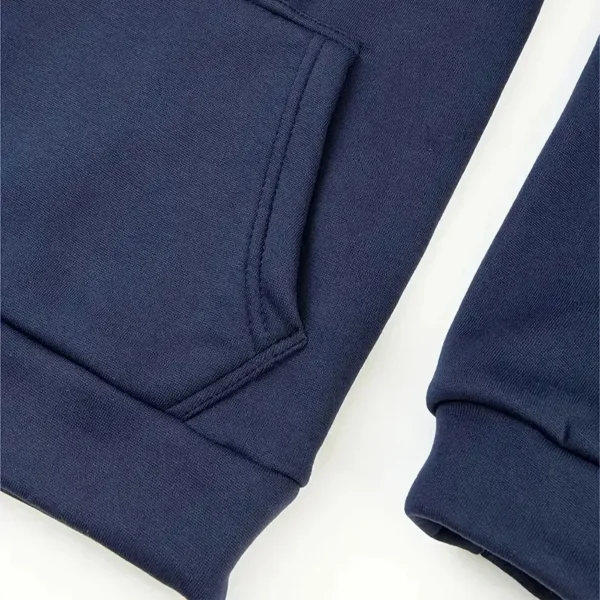All-Terrain Ride Casual Stand Up Collar Hoodie CAR481 - Dark Blue - Image 4