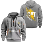 Hoodie Half Zipper Exclusive Logo Gift For Dump Hauler Enthusiasts CAR170 - Gray