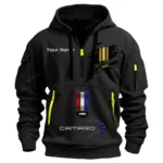 Hoodie Half Zipper Exclusive Logo Gift For Roadster Enthusiasts CAR113 - Black