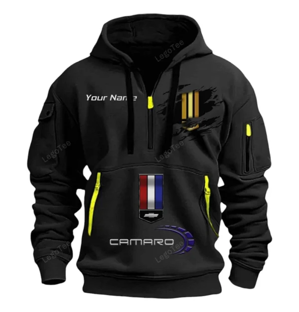 Hoodie Half Zipper Exclusive Logo Gift For Roadster Enthusiasts CAR113 - Black