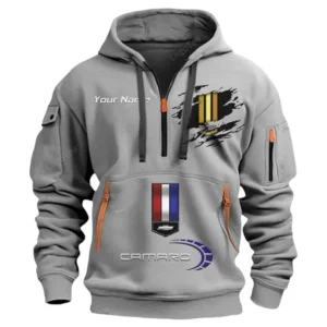 Hoodie Half Zipper Exclusive Logo Gift For Roadster Enthusiasts CAR113 - Gray