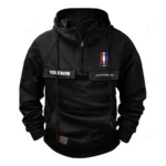 US Performance Coupe Tactical Quarter Zip Hoodie, Exclusive Logo Hoodie For Car Enthusiasts CAR109 - Black