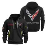 Roadster Hoodie Half Zipper, Exclusive Logo Hoodie For Roadster Enthusiasts CAR200 - Black