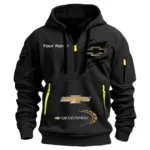 Hoodie Half Zipper Exclusive Logo Gift For European Automobile Enthusiasts CAR113 - Black