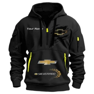 Hoodie Half Zipper Exclusive Logo Gift For European Automobile Enthusiasts CAR113 - Black