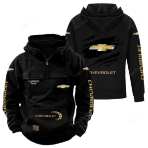 Reliable Family Car Tactical Quarter Zip Hoodie, Exclusive Logo Hoodie For Car Enthusiasts CAR122 - Black