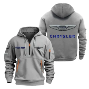 Comfortable Sedan Hoodie Half Zipper, Exclusive Logo Hoodie For Comfortable Sedan Enthusiasts CAR200 - Gray