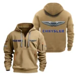 Executive Vehicle Hoodie Half Zipper, Exclusive Logo Hoodie For Executive Vehicle Enthusiasts CAR200 - Khaki
