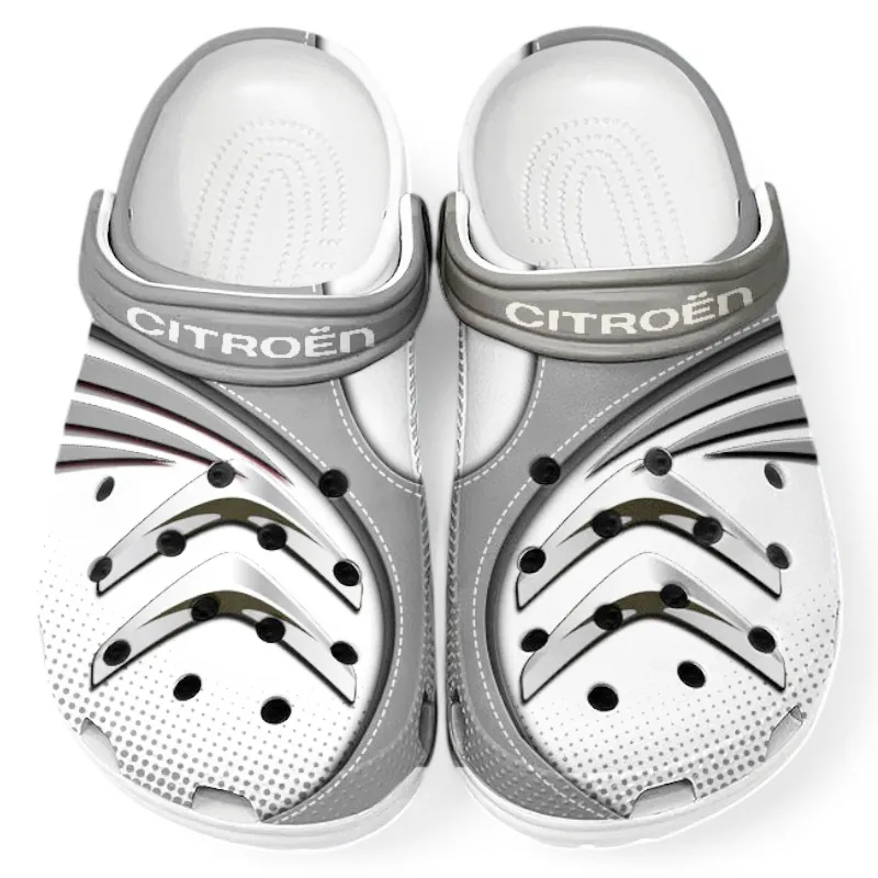 City Car Lover’s All Over Print Clog, Slip-On Shoes for Daily Comfort and Garage Style CAR181 - Gray