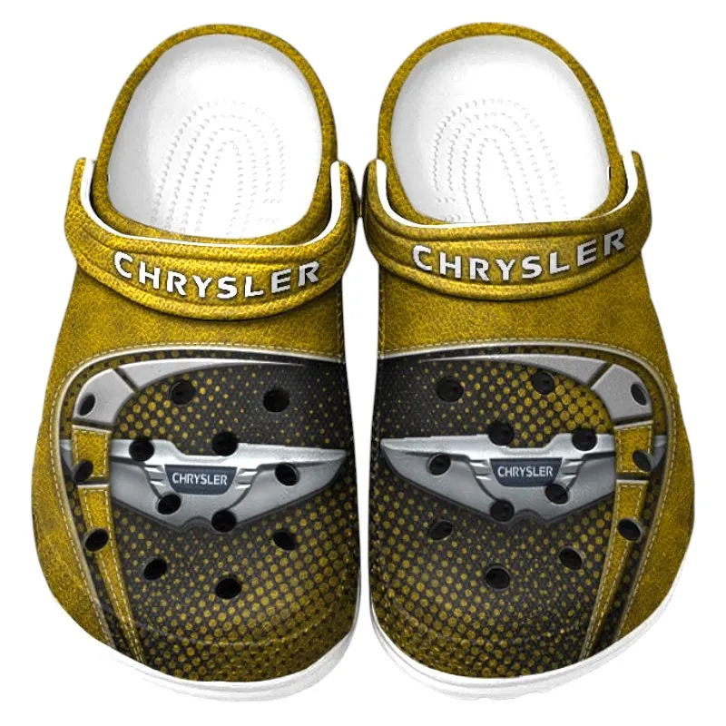Classic Automobile Culture Clog, Stylish All Over Print Lightweight Shoes for Auto Fans and Streetwear Style CAR177 - Yellow
