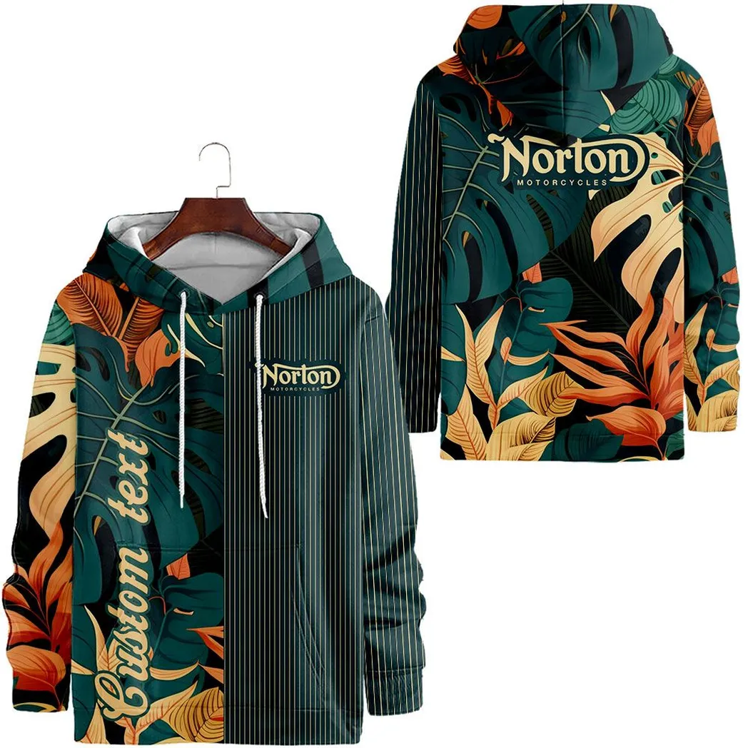 Classic British Motorcycle Hoodie 3D Print, Long Ride Travel Hoodie CAR434