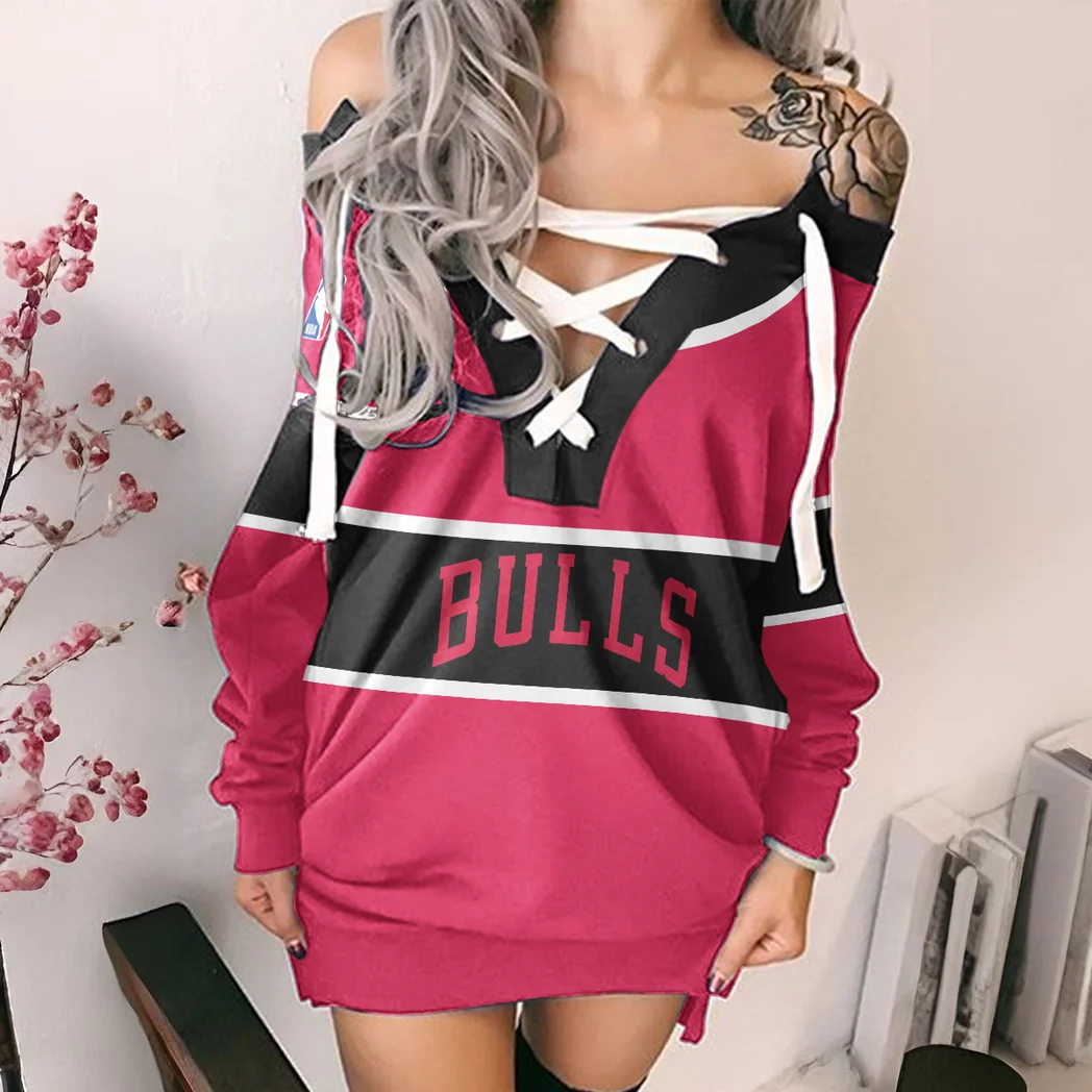 Classic Hoop Passion Lace-Up Sweatshirt For Women, Sport Spirit Lace-Up Top HVN1275