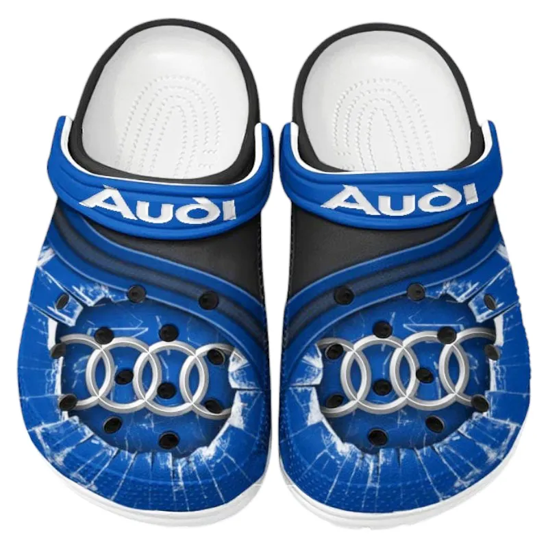 Classic Luxury Ride Lover’s All Over Print Clog, Slip-On Shoes for Daily Comfort and Garage Style CAR188 - Blue