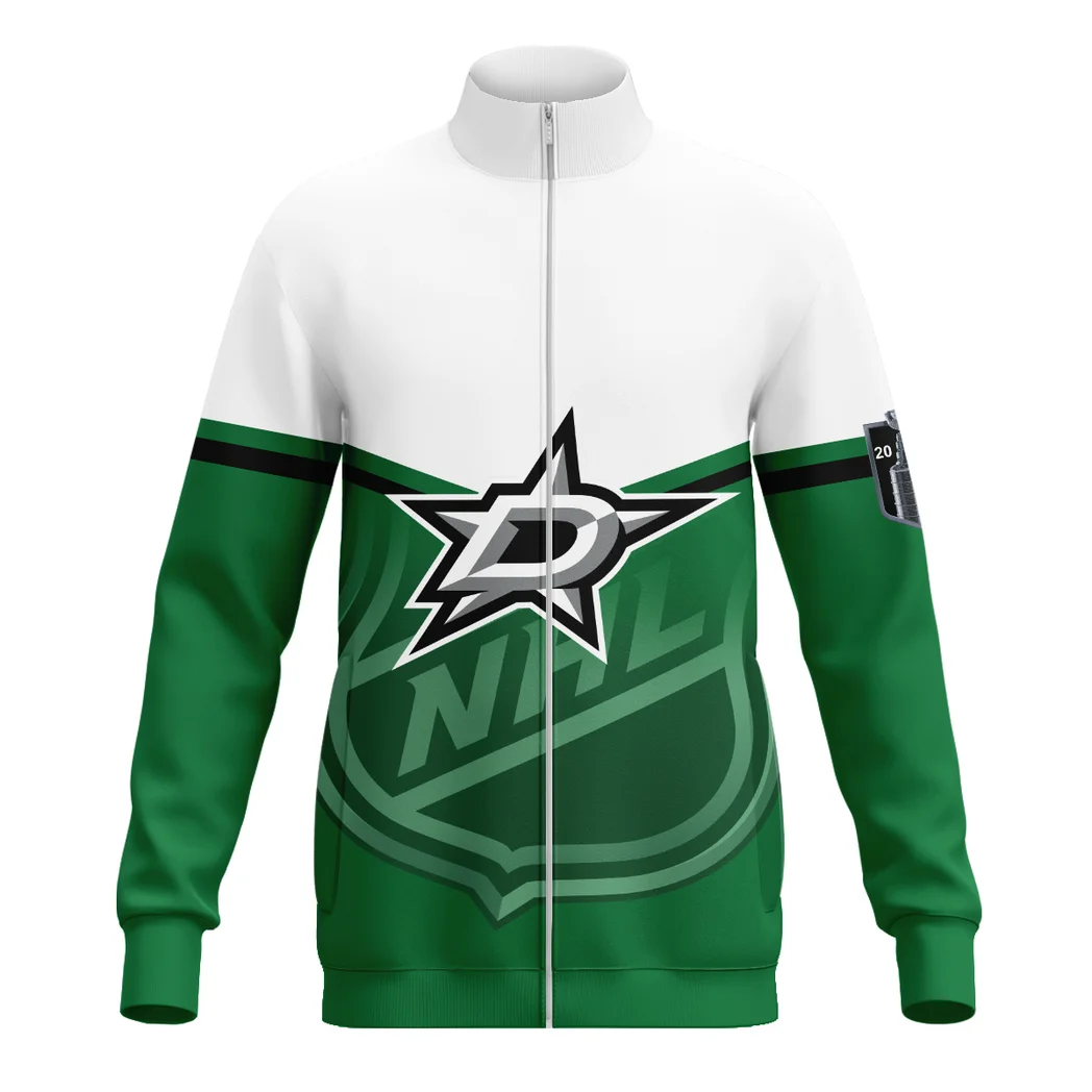 Cold Light Stand Collar Jacket, All-Day Comfort Fan Passion Jacket HVN1054DA - Image 2